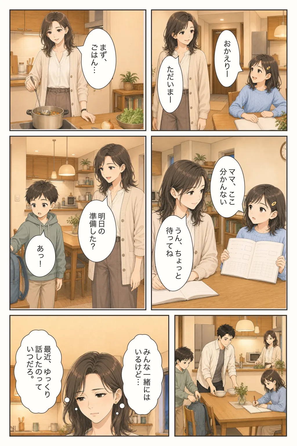 大人数で泊まれる家族旅行の宿を探す様子